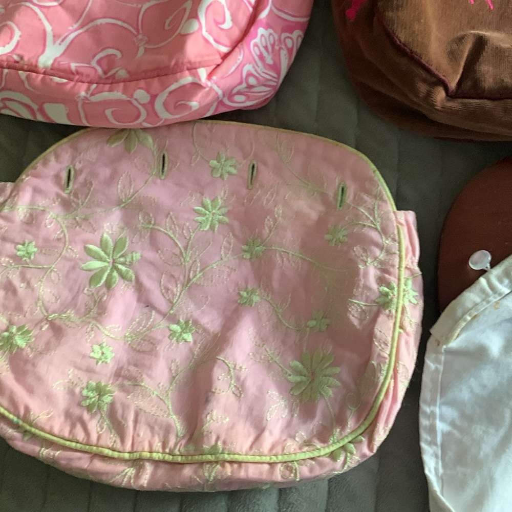 Floral and Plaid Tote Bags Set